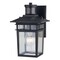 Vaxcel Ridge 6.5-in. W 1 Light Aluminum Black Motion Sensor Dusk to Dawn Outdoor Wall Lantern Clear Glass T0728 - alternate 9